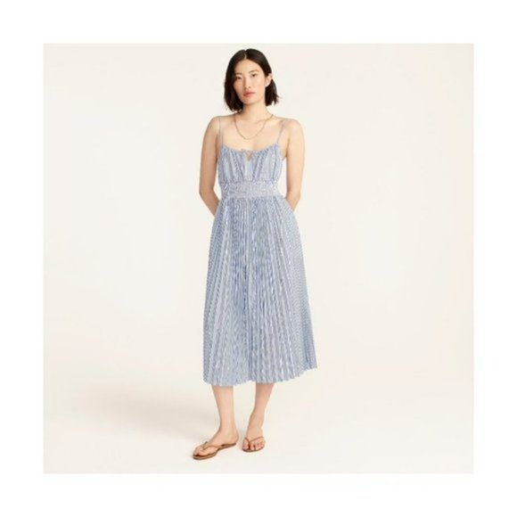 J. Crew Dresses & Skirts - 🆕J.Crew Dress - Smocked-Waist Pleated Dress